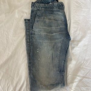 Pacsun paint splattered stretch jeans